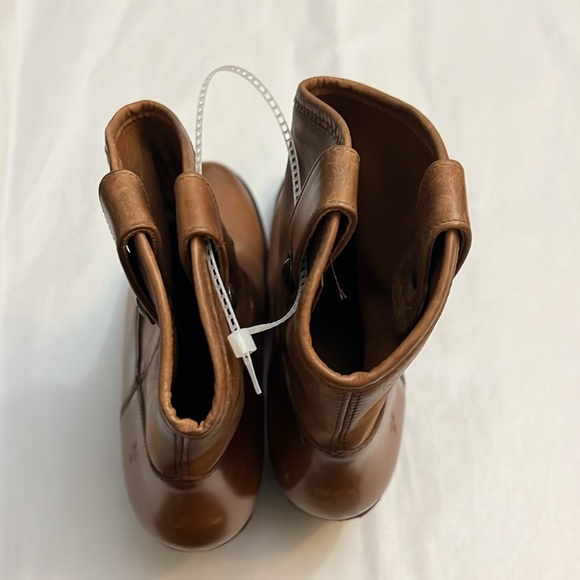 Frye Jackie Button Short Leather Western Mid Boots - Picture 9 of 16